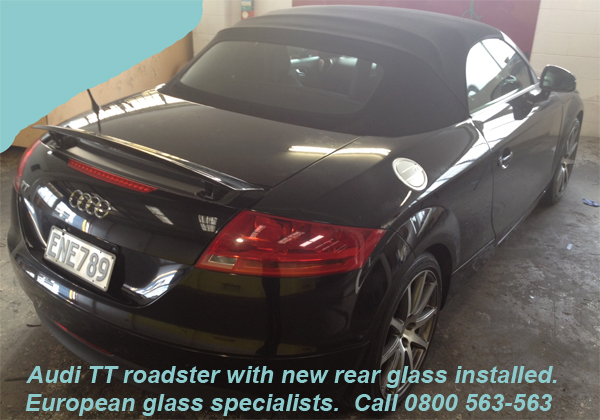 Audi TT convertible rear glass window replacement