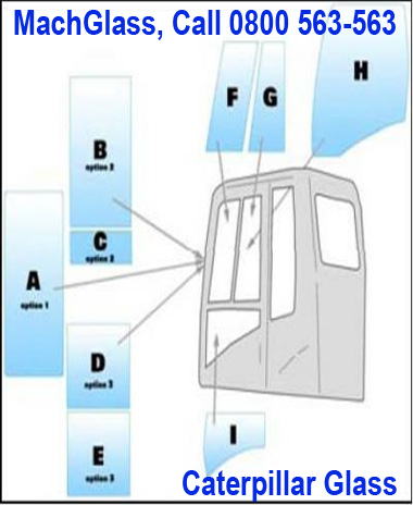 Catarpillar Cab Glass & Caterpillar Cab Windows